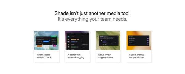 Shade - Landing design inspiration