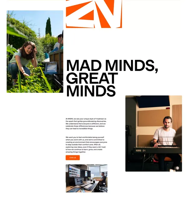 MWM: AI Apps Pioneer in French Tech for Android & iOS | App Publisher - Landing design inspiration