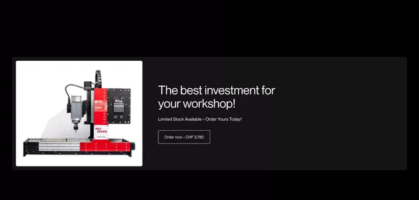 Eresus CNC | Precision Meets Power - Compact CNC Machines - Landing design inspiration