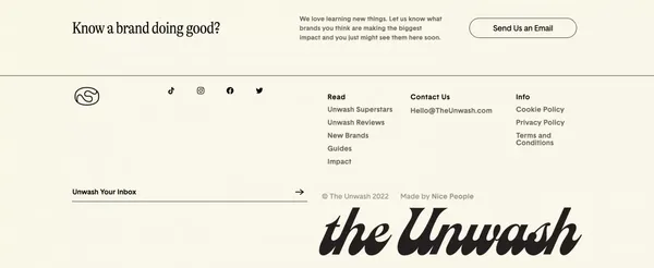 The Unwash | People Before Products - Landing design inspiration