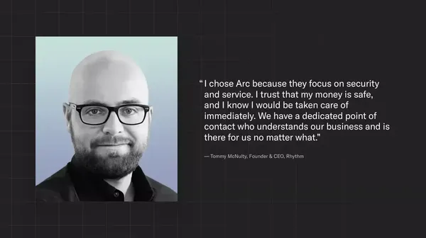 Empowering startups with a better banking experience | Arc - Landing design inspiration