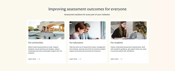 Uplifting Assessment | Cadmus - Landing design inspiration