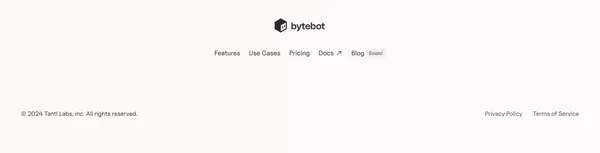 Bytebot - Leverage the power of AI in your web scraping, automation, testing and monitoring. - Landing design inspiration