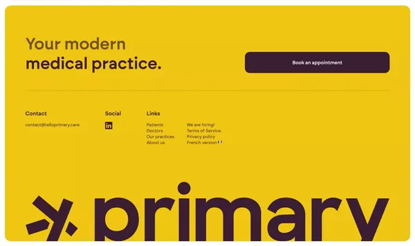 Primary - Your modern medical practice. - Landing design inspiration