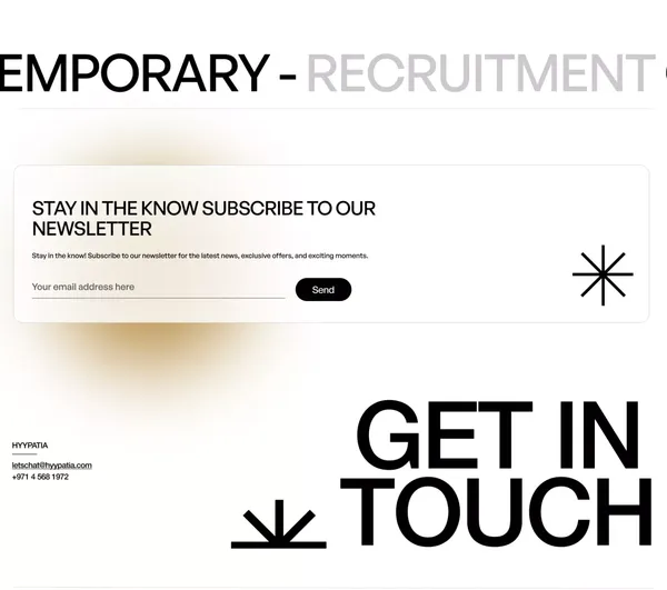 HYYPATIA — a Contemporary Recruitment Consultancy - Landing design inspiration