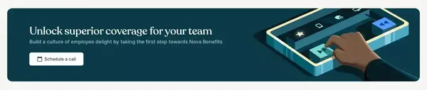 Employee Health Insurance and Benefits Platform | Nova Benefits - Landing design inspiration