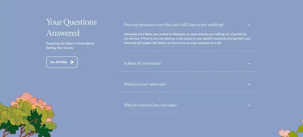 Baba Care | The assistant for self-care and caregiving. - Landing design inspiration
