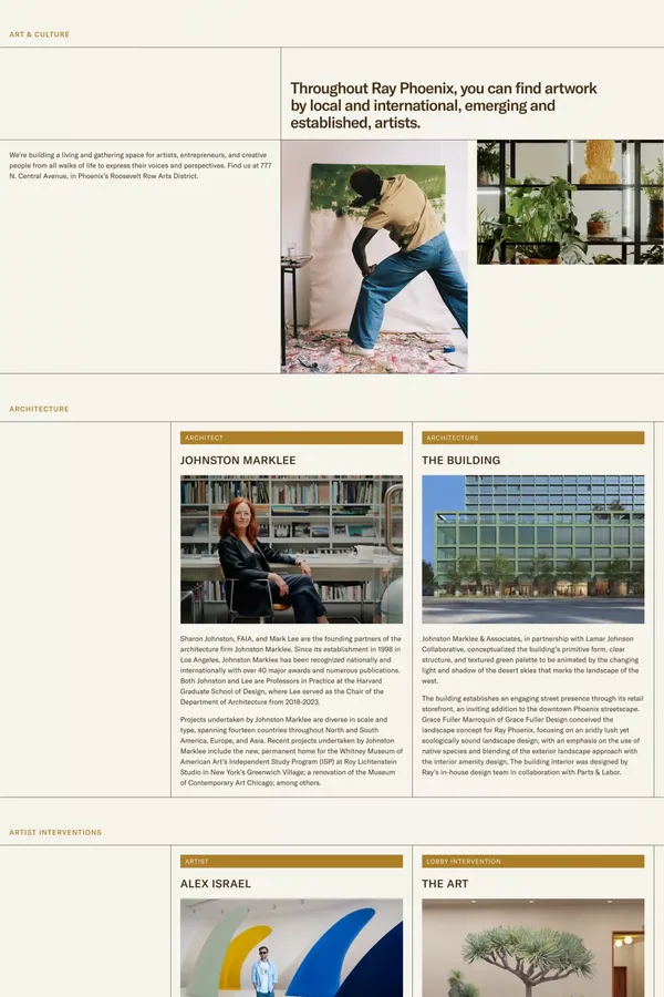 Ray Phoenix - Landing design inspiration