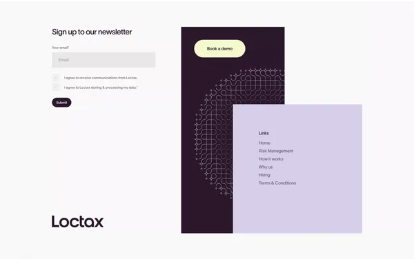 Loctax - Landing design inspiration