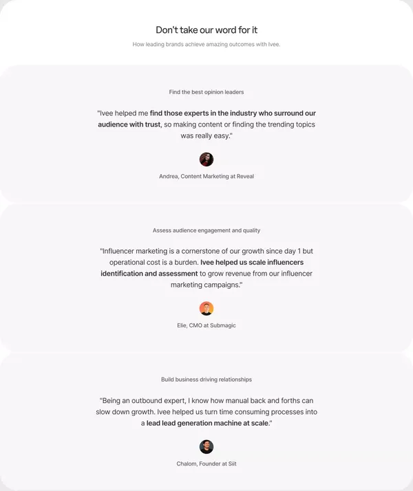 Ivee - Landing design inspiration