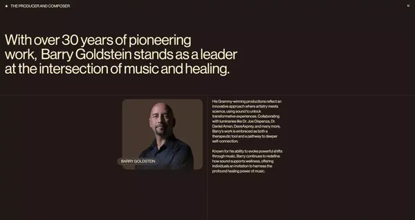 Quantum Body - A New Dimension of Wellness - Landing design inspiration