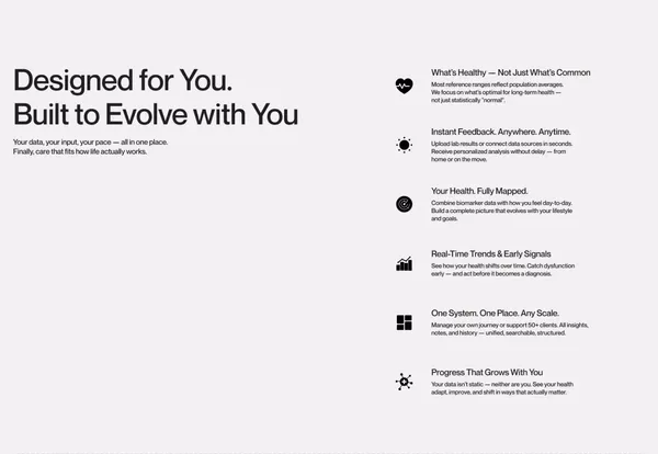 MyHealthPrac — Predictive, Personalised Health Powered by Functional Medicine - Landing design inspiration