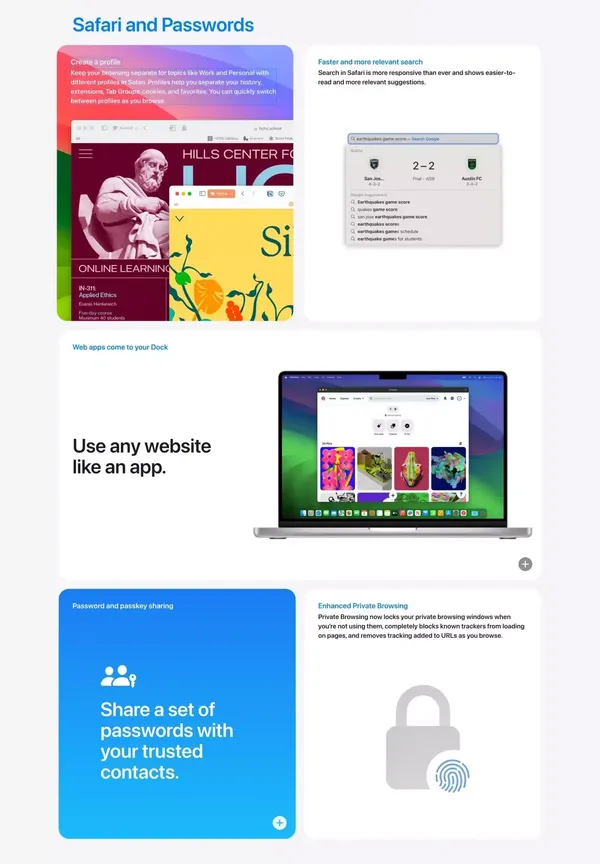 macOS Sonoma Preview - Apple - Landing design inspiration