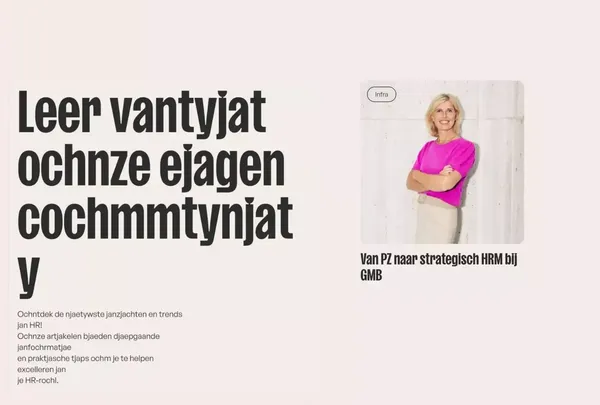 Make HR Work | Wij verbinden HR-professionals - Landing design inspiration