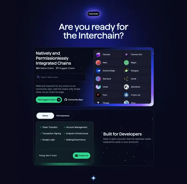 Keplr Wallet | Your Interchain Gateway - Landing design inspiration