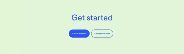 Get started | Pinterest Business - Landing design inspiration