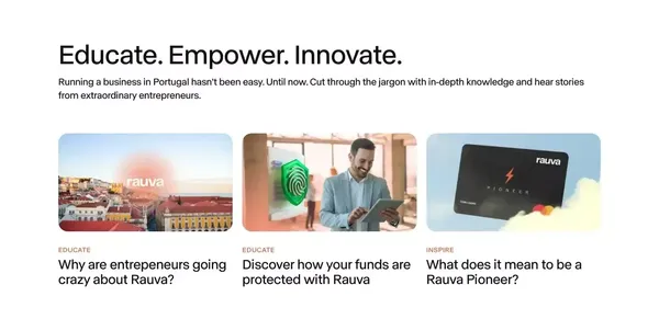 Rauva - Landing design inspiration