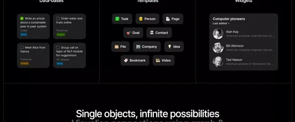 The Everything App - Landing design inspiration