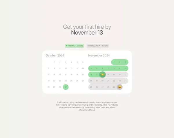 Pin • Revolutionize Recruitment - Landing design inspiration