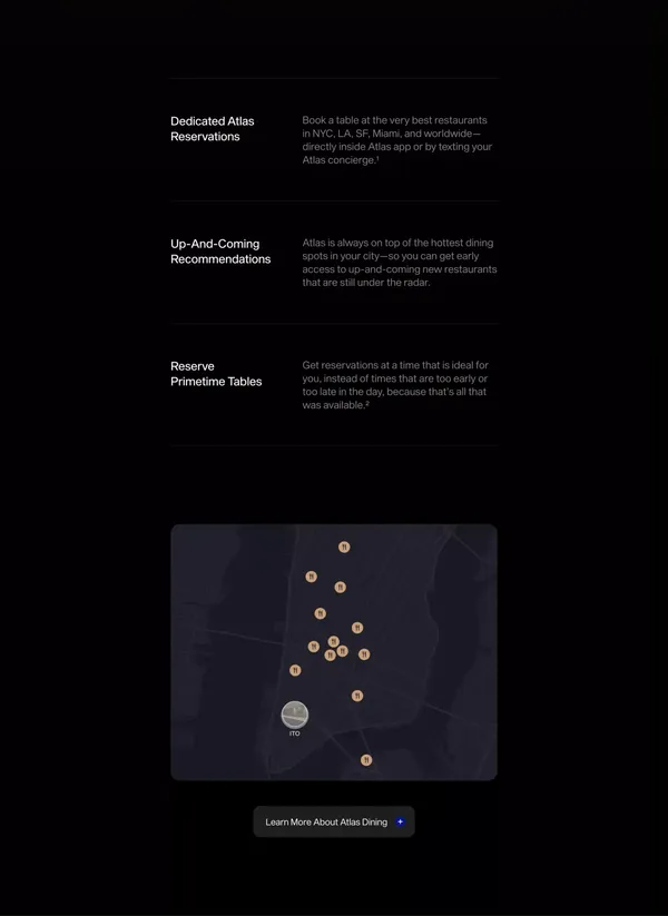 Atlas Card - Landing design inspiration