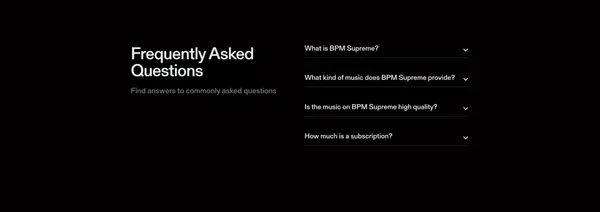BPM Supreme | BPM - Landing design inspiration