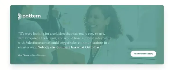 Ortto: Customer Data, Messaging & Analytics Working Together - Landing design inspiration