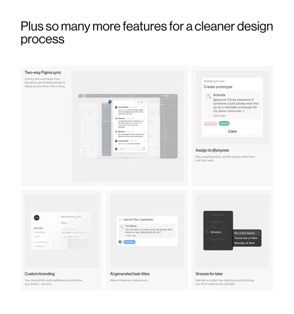 Marathon – Figma Management for Design Teams - Landing design inspiration