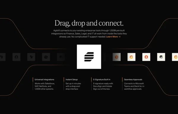 AI Contract Management & CLM Platform | Agiloft - Landing design inspiration
