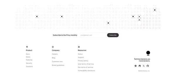 Privy - Wallet infrastructure, built for scale. - Landing design inspiration