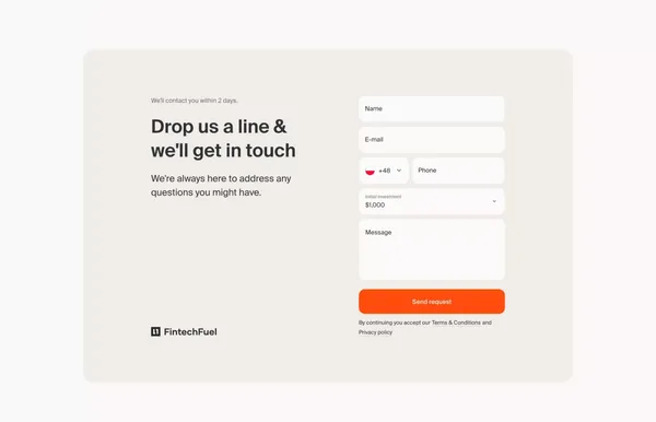 FintechFuel: All-In-One White Label Brokerage Platform - website design inspiration