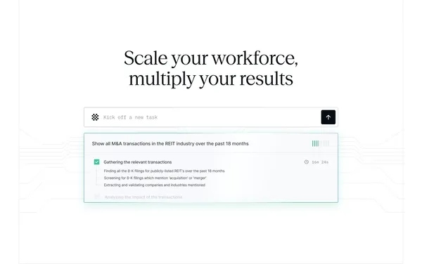 Endex | The autonomous financial analyst - Landing design inspiration