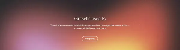 Marketing Automation Platform for Email, SMS & Push | Klaviyo - Landing design inspiration