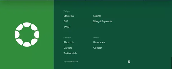 August Health - The EHR platform caregivers love - Landing design inspiration