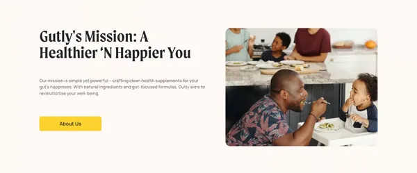 Gutly | Super friendly, to your sensitive tummy! - Landing design inspiration
