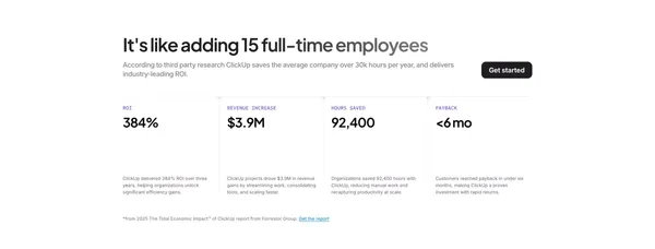 ClickUp™ | The everything app for work - Landing design inspiration
