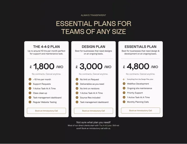 Forming Essentials | All-in-one Design and Webflow studio for ambitious businesses - Portfolio design inspiration