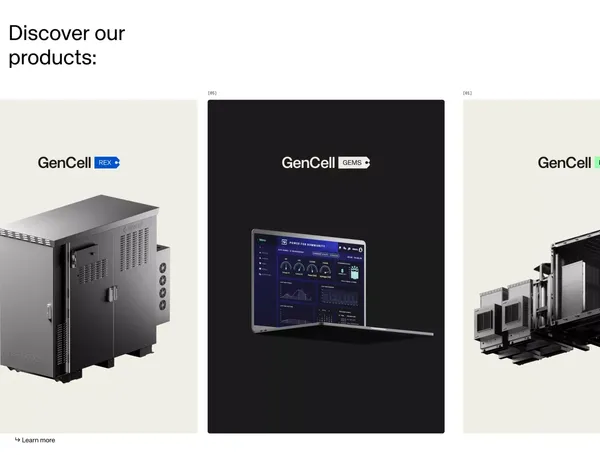 Gencell - Landing design inspiration