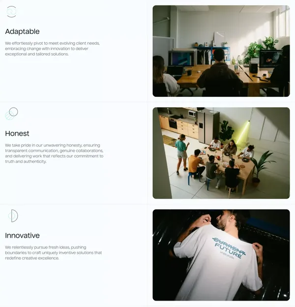 Unset Studio | Brands, Films and Websites - Landing design inspiration