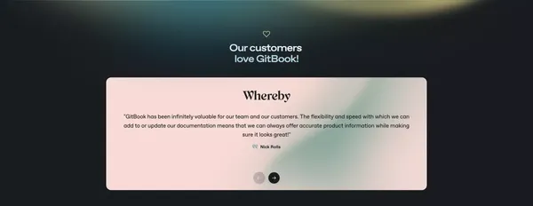 GitBook - Landing design inspiration