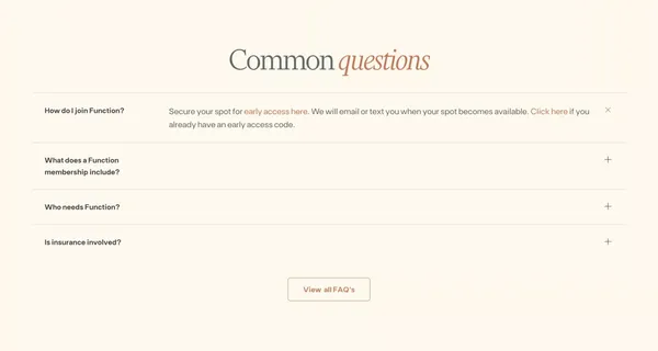 Function Health • 100 Healthy Years - Landing design inspiration
