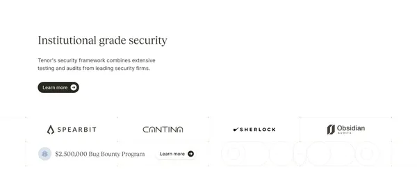 Tenor | Borrow and lend at fixed rates. Onchain. - Landing design inspiration