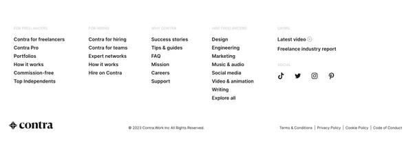 Freelance Marketplace: Commission-Free | Contra - Landing design inspiration