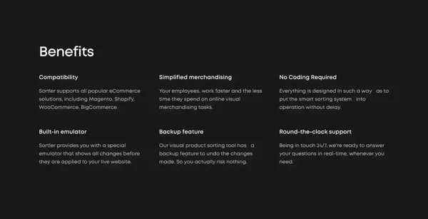 Online Visual Merchandising Interface | Sortler.com - Landing design inspiration