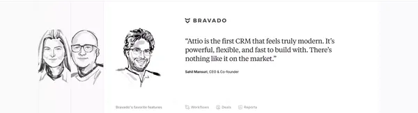 Attio: Customer relationship magic - Landing design inspiration