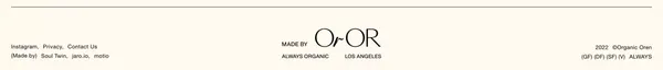 Organic Oren | Los Angeles - Landing design inspiration