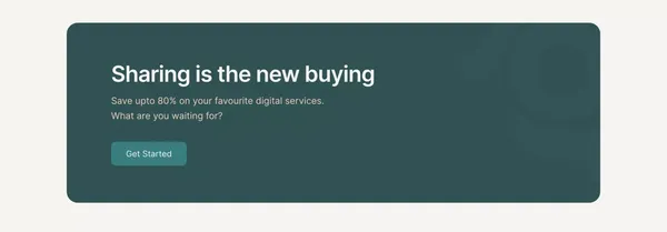 SplitGenie - Share and save upto 80% on your digital subscriptions - Landing design inspiration