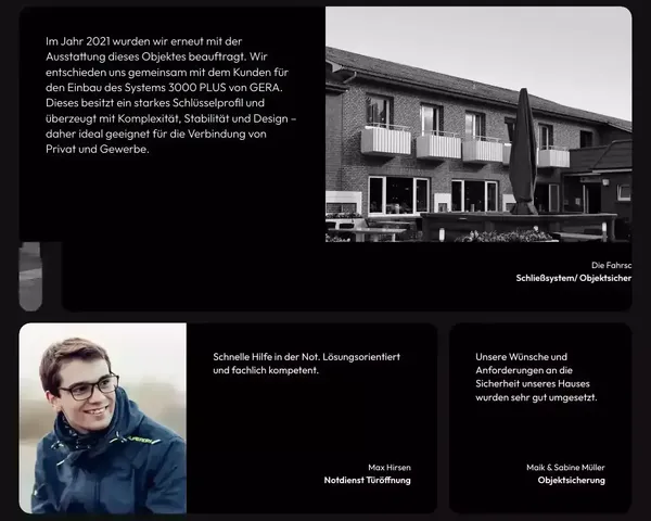 Startseite - Landing design inspiration