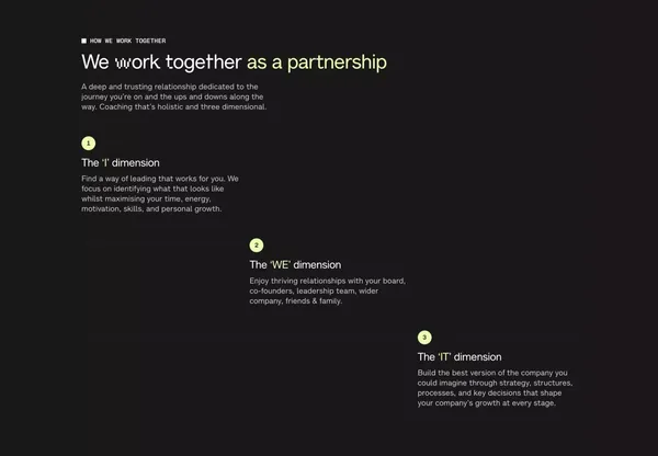 The Uncommon Founder Â· Coach and advisor - Landing design inspiration