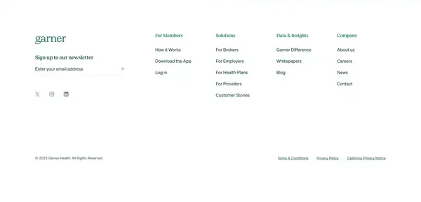 Doctor Quality Analytics | Garner Health - Landing design inspiration