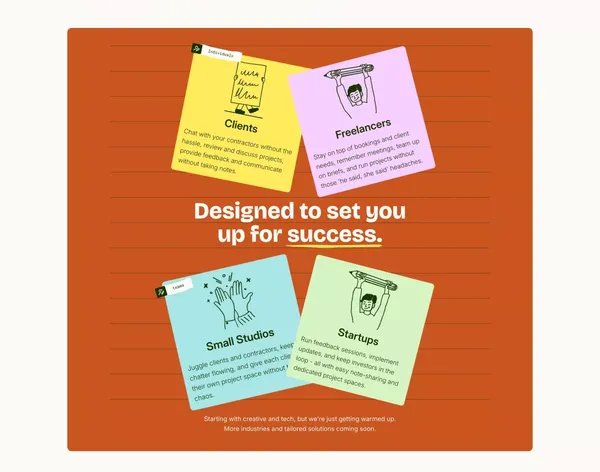 Say Briefly - Landing design inspiration